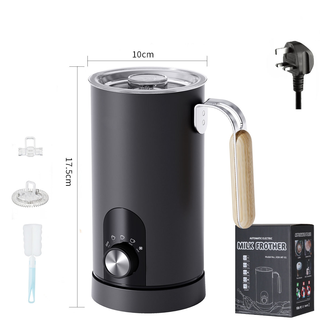 Milk Frother Household Hot And Cold Milk Bubbler