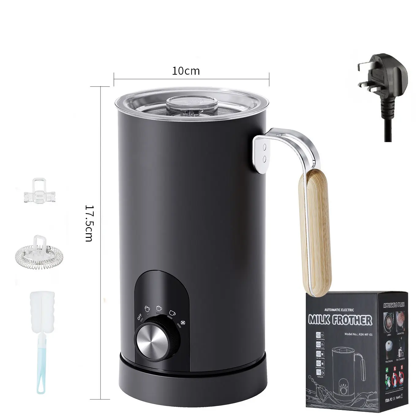 Milk Frother Household Hot And Cold Milk Bubbler
