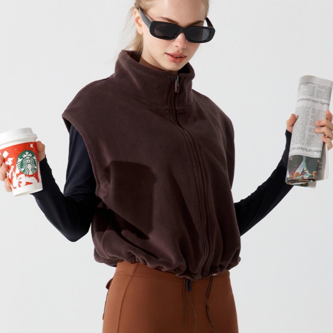 Warm Winter Fleece Vest For Women Wearable Outdoors