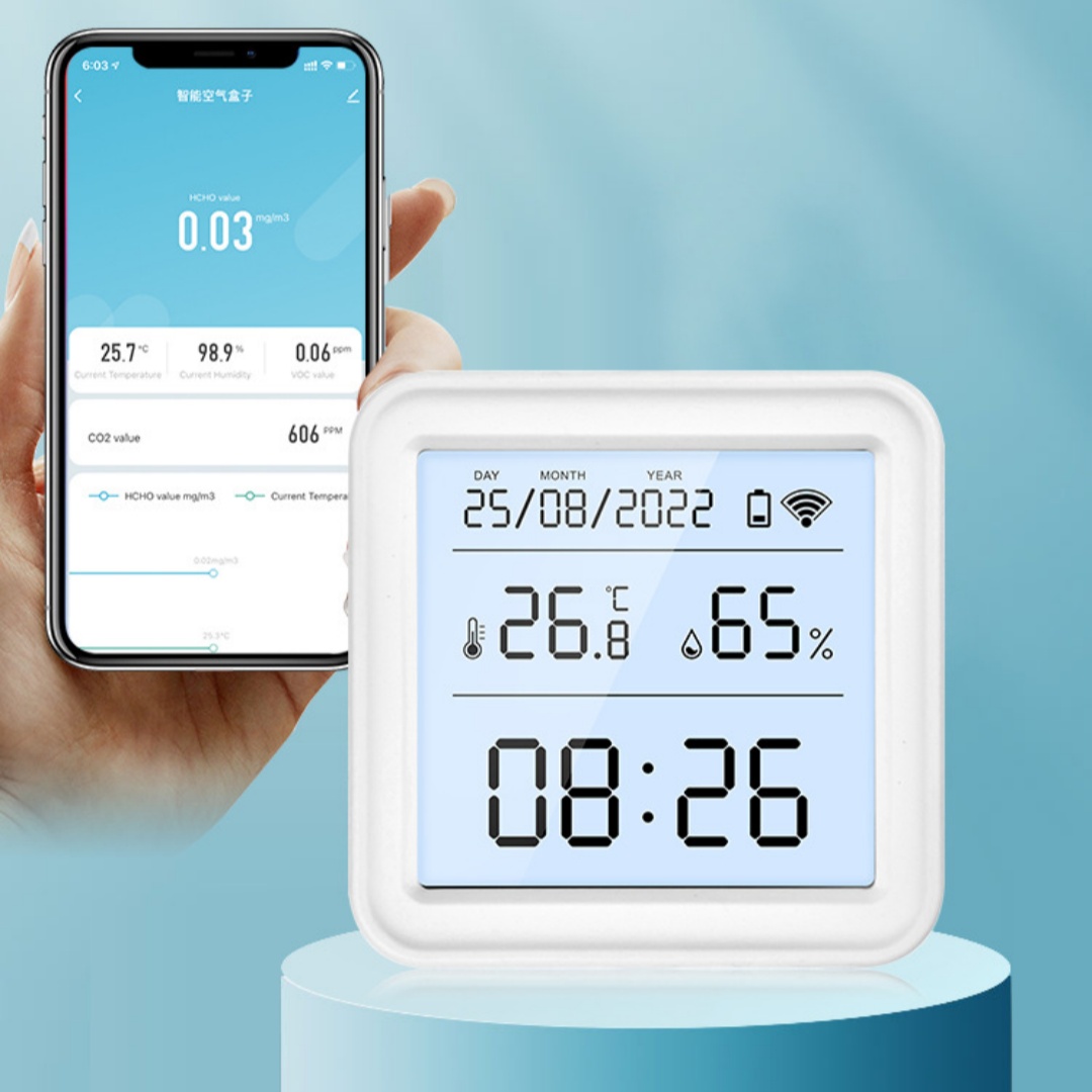 Graffiti Smart WiFi Temperature And Humidity Sensor
