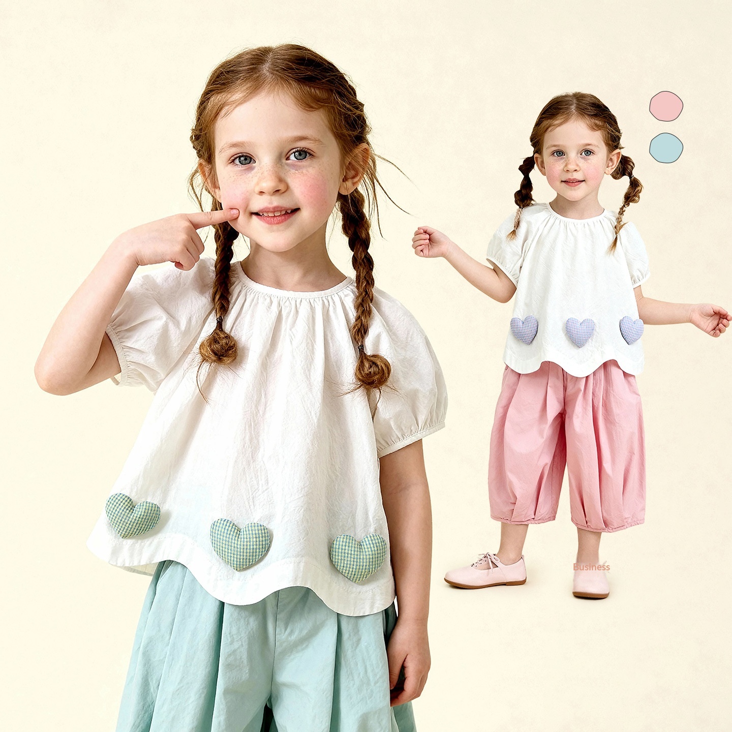 Girls Two-piece Set Top And Pants