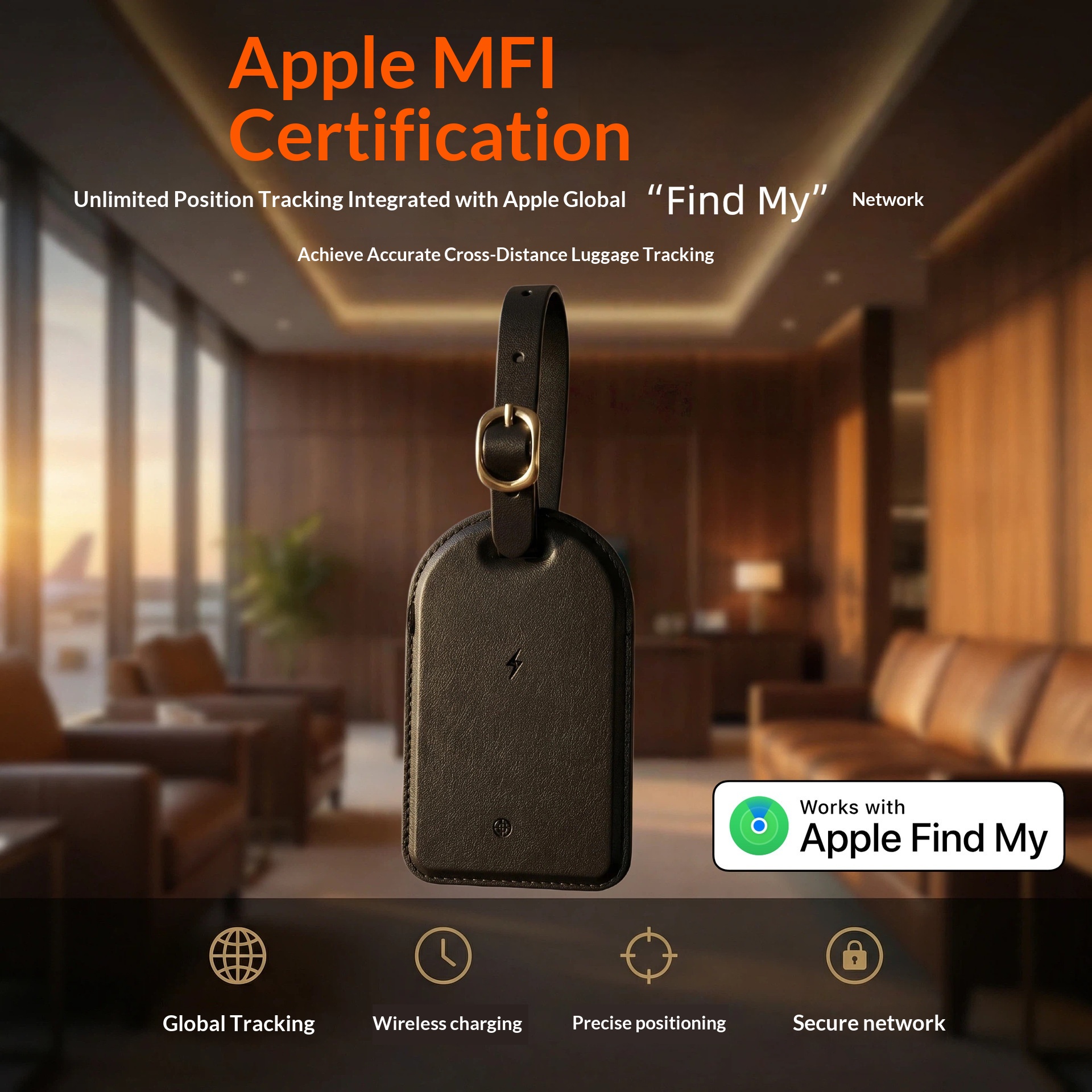 Waterproof Tag-Style Mini Luggage Tracker