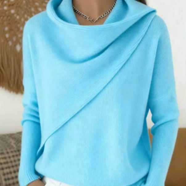 Autumn And Winter New Solid Color Long-sleeved Sweater