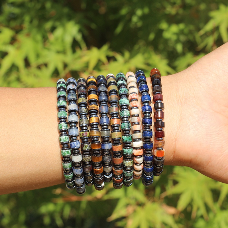 Simple And Versatile Natural Stone Hand-woven Bracelet