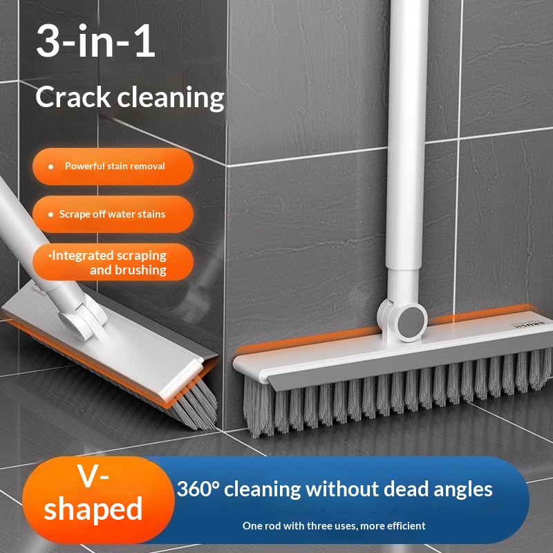 Gap Cleaning Brush For Bathroom Corners Double-Sided Floor Brush