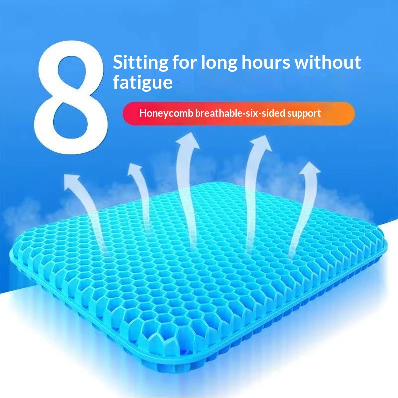 Gel Seat Cushion Summer Breathable Ice Pad Honeycomb Car Seat Soft Cooling Cushion