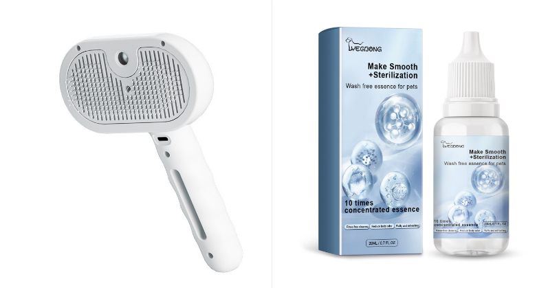 Pets Spray Hair Comb Pet Hair Remover Cleaning Brush Cats Grooming Dog Accessories Tools Dematting Water Mist Humidifier Comb Pet Supplies - view 6
