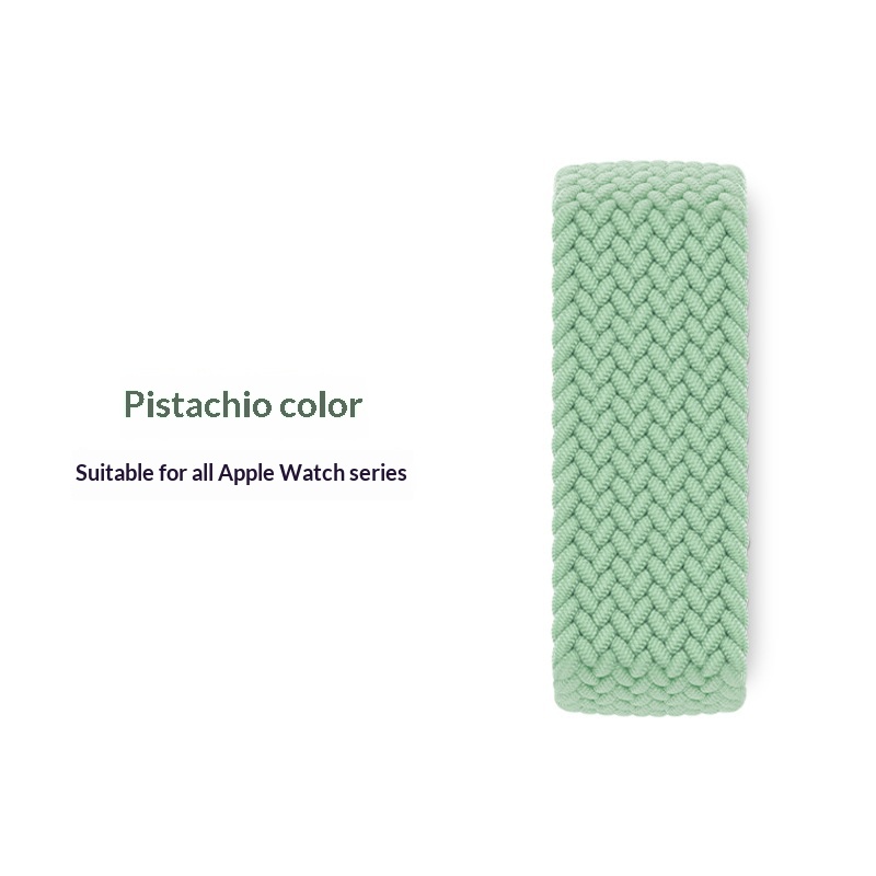 Single-loop Nylon Braided Watch Strap In Macaron Colors