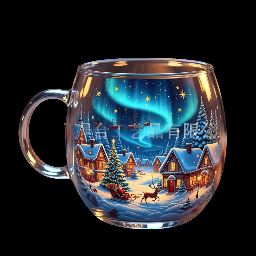 Painted Mug Glass Water Cup Tea Cup