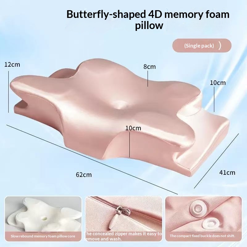 Oreiller mémoire de forme corne — Coussin papillon en mousse 9