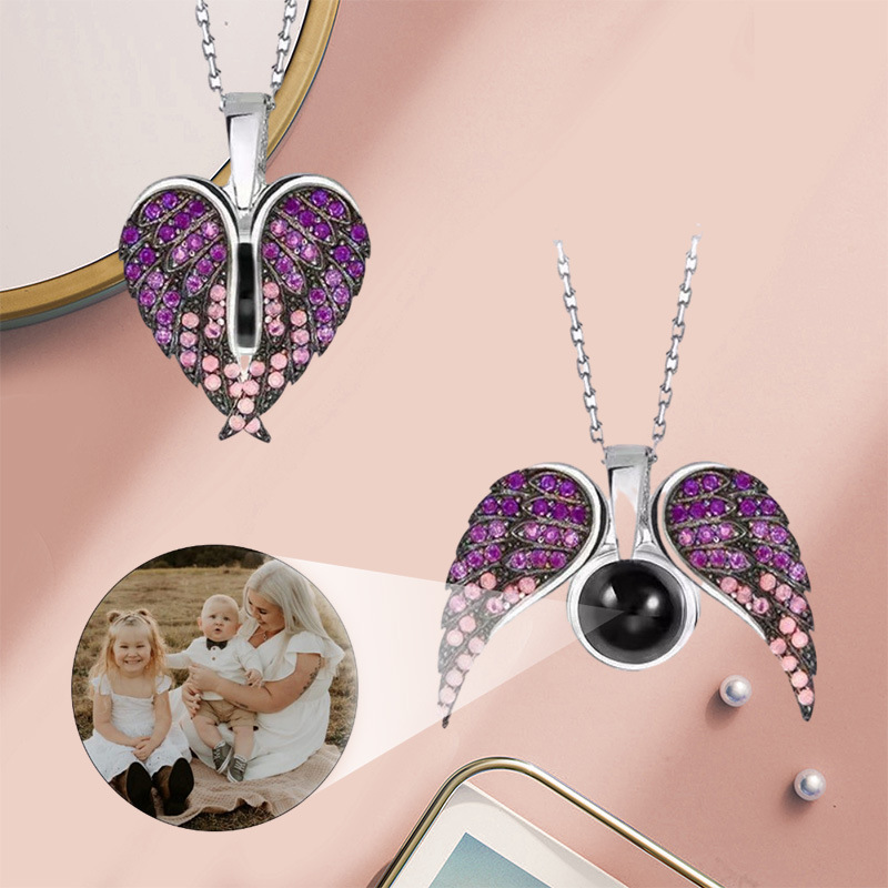 Angel Wings Projection Necklace For Women