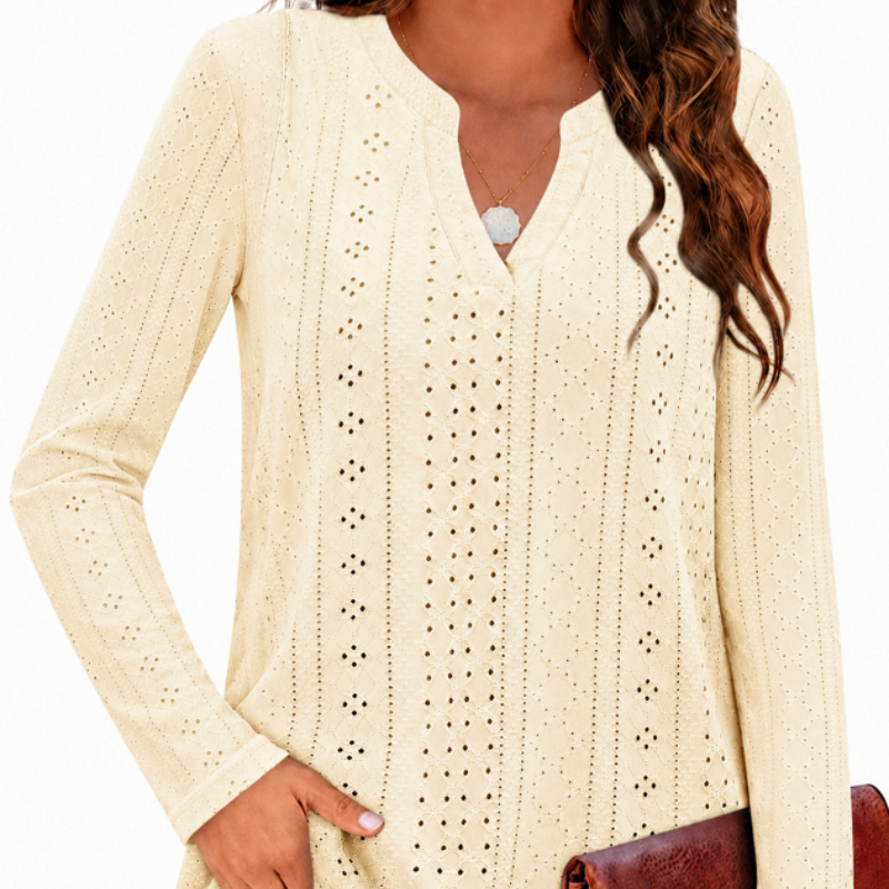Openwork Casual Versatile Fashionable Inner-layer Top