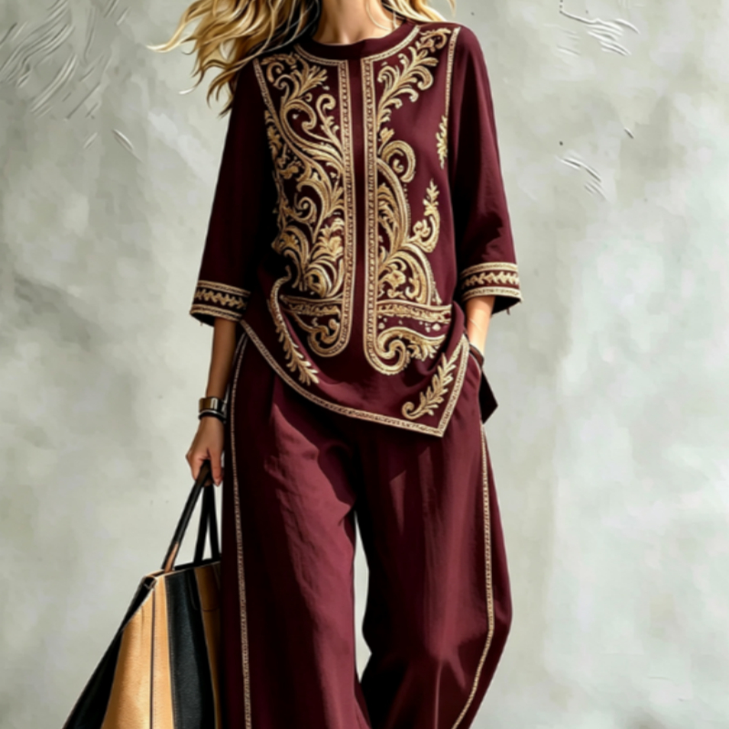 Summer Women's Blouse Set