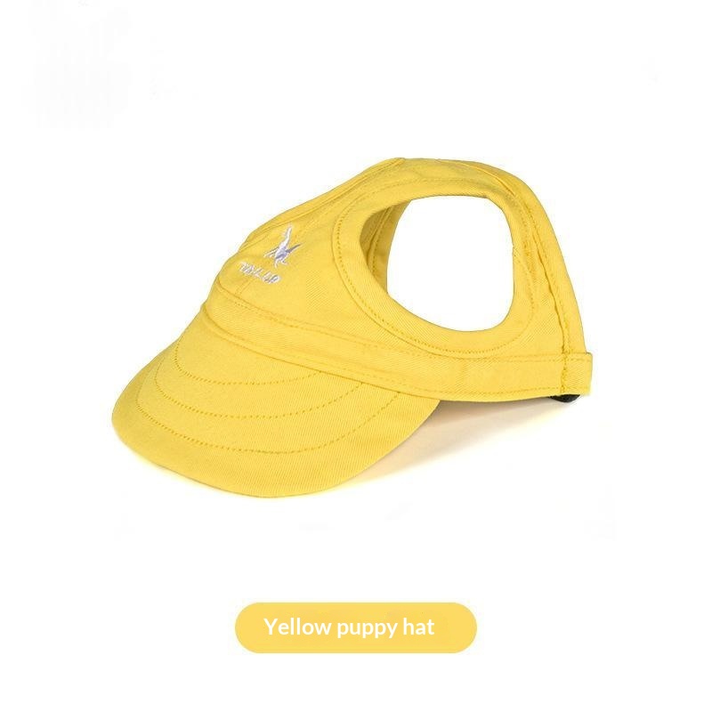 Casquette pour animal avec ouvertures pour les oreilles