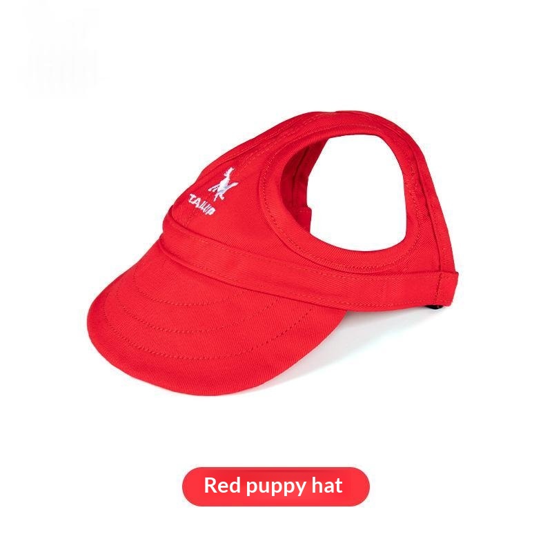 Casquette pour animal avec ouvertures pour les oreilles