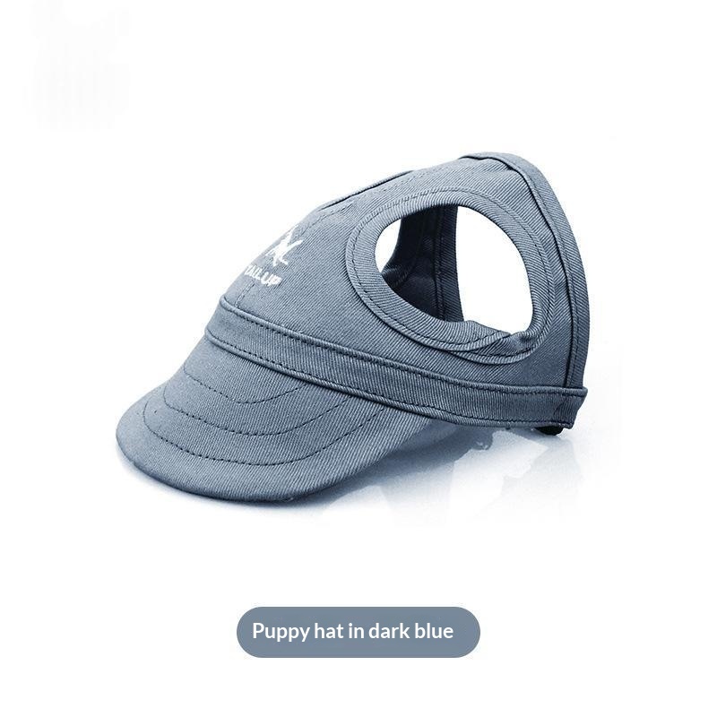 Casquette pour animal avec ouvertures pour les oreilles