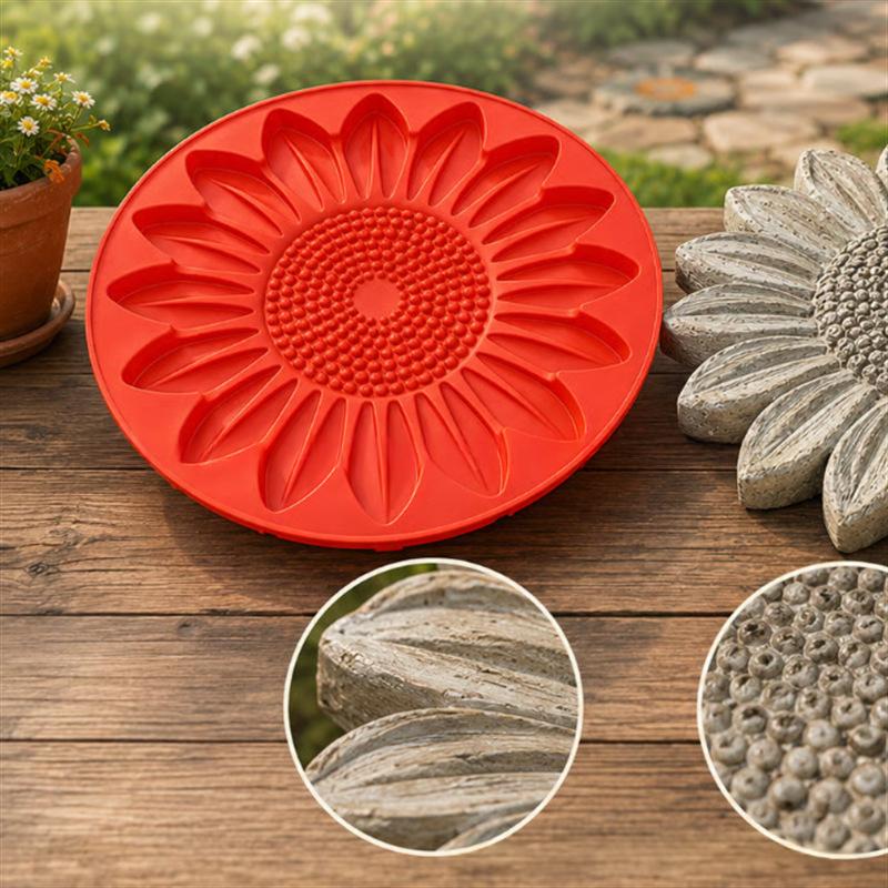 Sunflower Garden Stepping Stone Concrete Mold