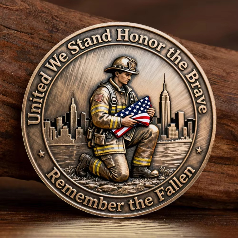 To The Brave Bronze-Gilded Collectors Commemorative Coin