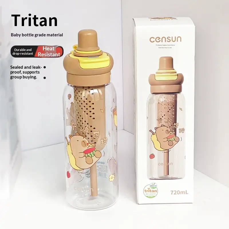 Portable Strap Summer New Cartoon Water Bottle