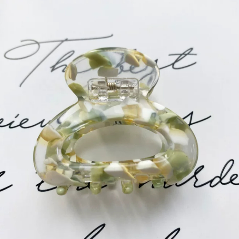 Acetate Hair Claw Clip For Women Girls Mini Leopard Hai