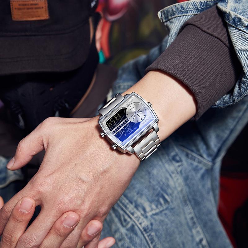 Mens Multifunctional Luminous Waterproof Watch
