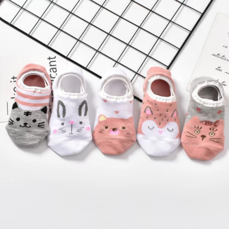 Cute Animal Spring Women Socks Set Kore