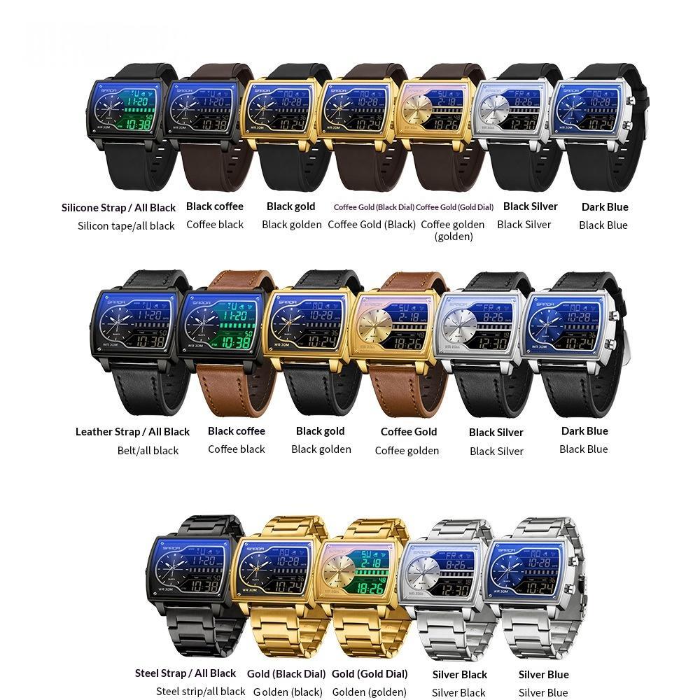 Mens Multifunctional Luminous Waterproof Watch 4