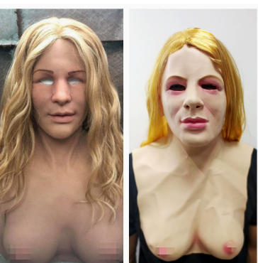 Masque latex vieillard Halloween 18