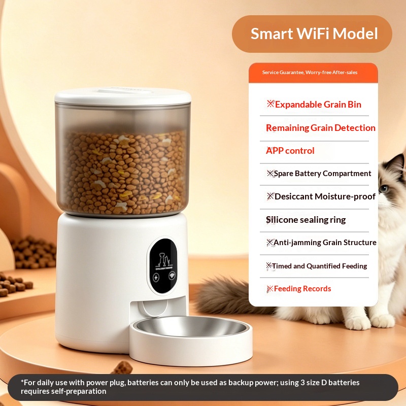 Distributeur Croquettes WiFi pour Chien et Chat — Repas Programmés