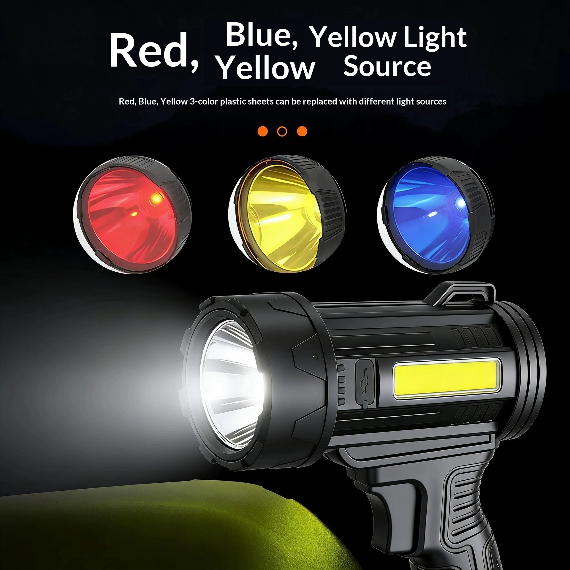 Outdoor Multi-functional Work Charging Portable Spotlight Mining Lamp