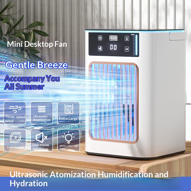 New USB Office Desktop Home Humidifying Atomizing Silent Cooling Fan