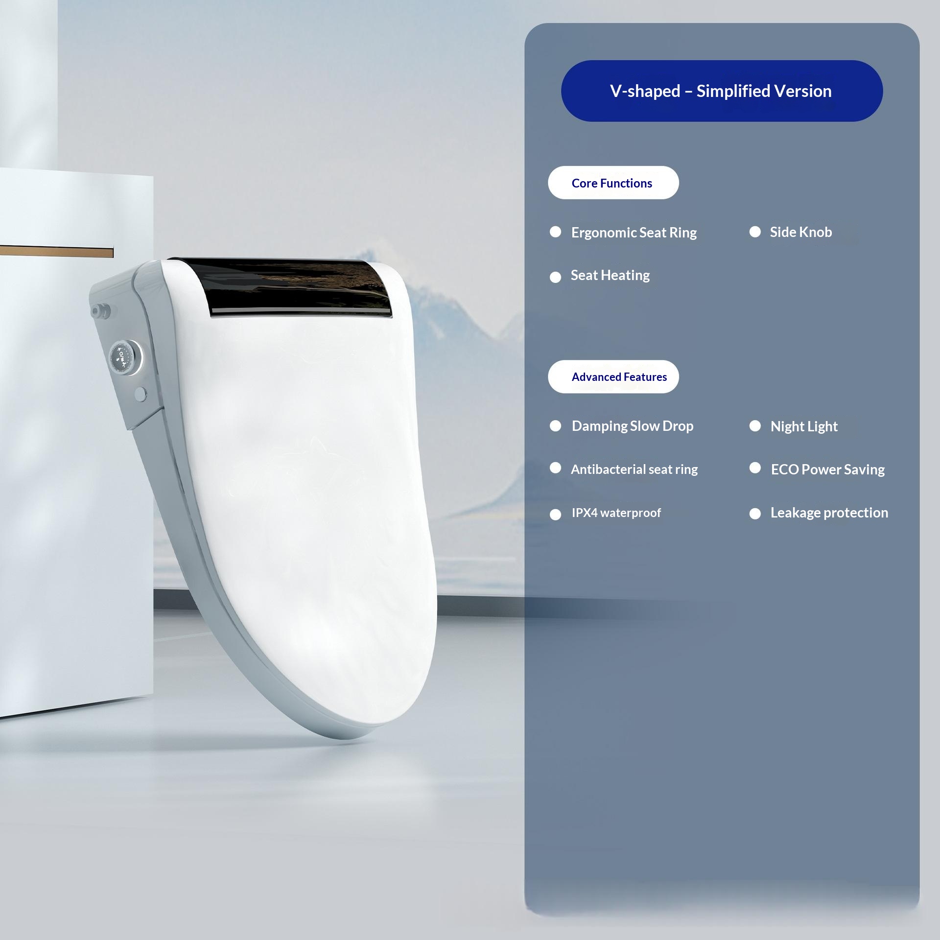 Abattant WC intelligent — Couvercle motorisé U et V 2
