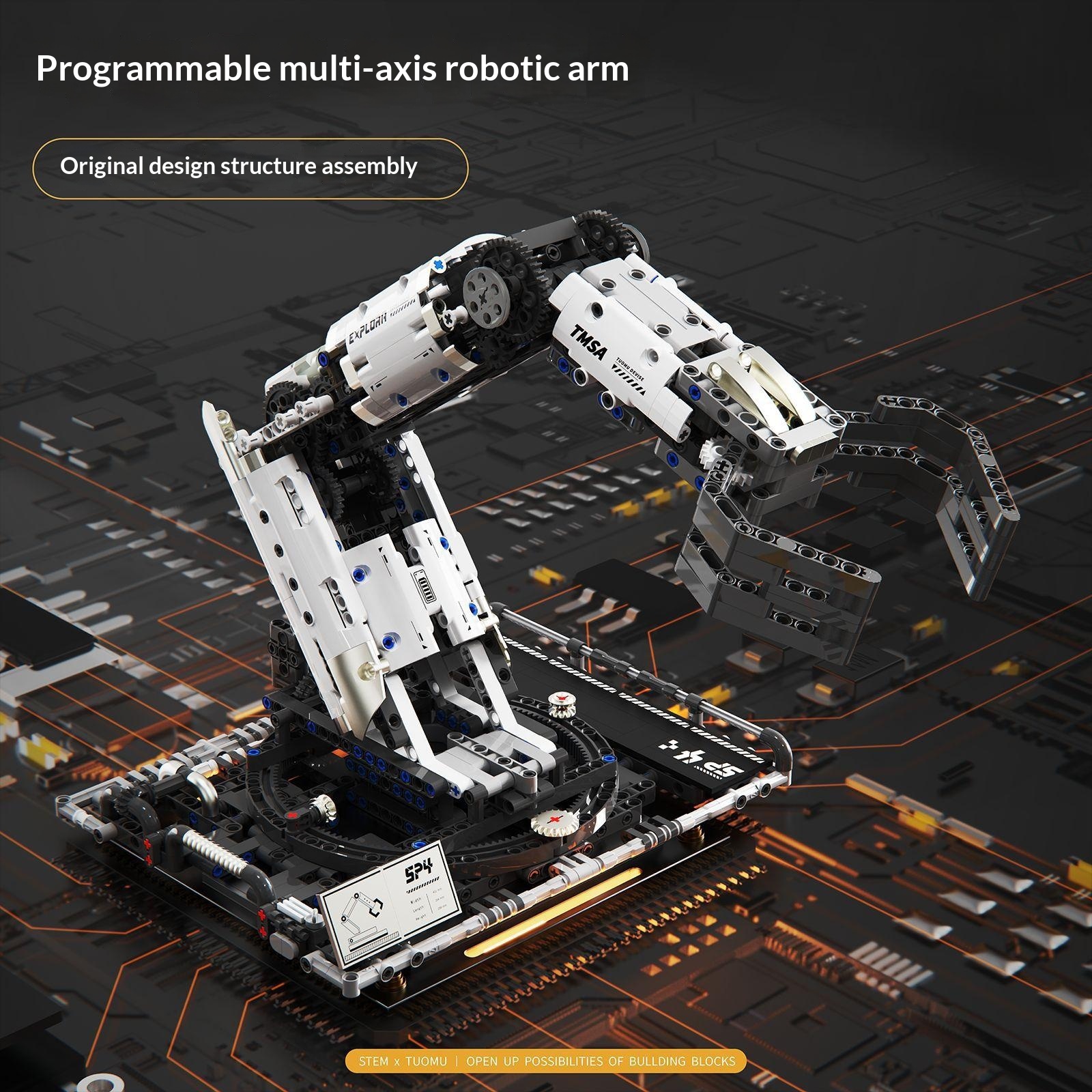 Robot Kindergarten Building Block Remote-Controlled Assembly Toy