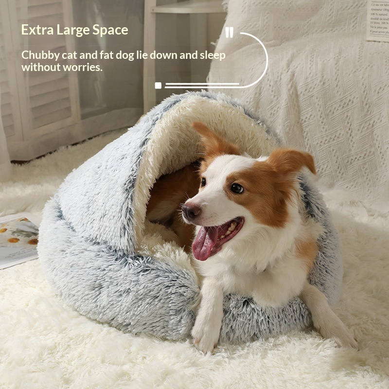 Semi-enclosed Cat Bed Shell Nest