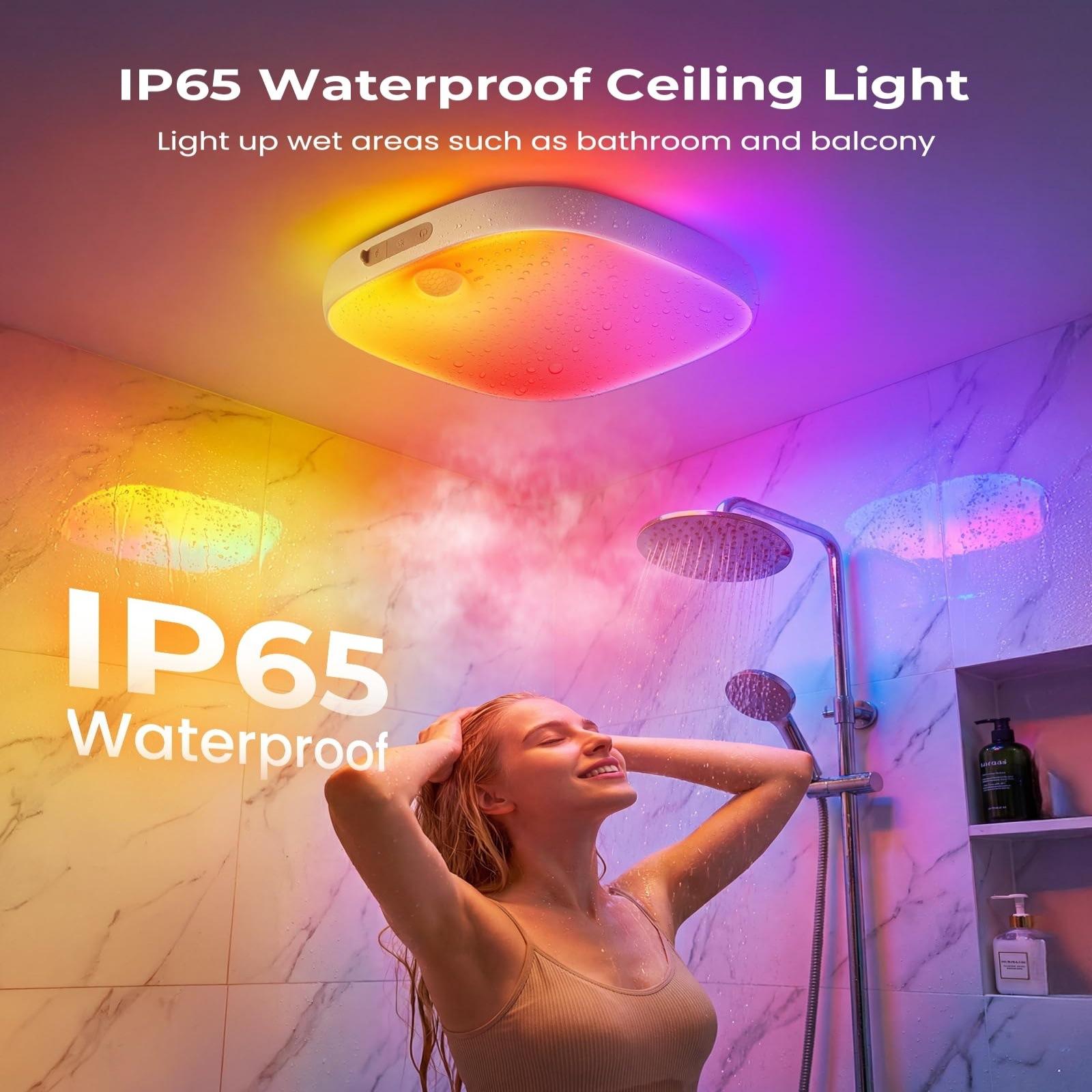 Ultra Slim Rechargeable Motion Sensor Ceiling Light