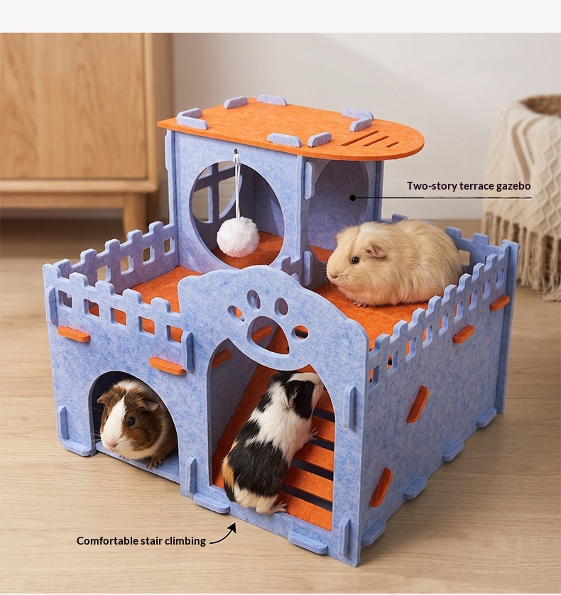 Felt Double-Layer Castle Hamster Hideout detail photo 13