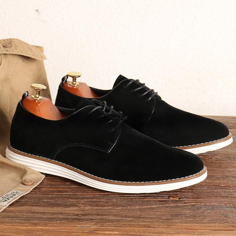 Plus-size Lace-up Casual Shoes British-style Vintage Leather Shoes
