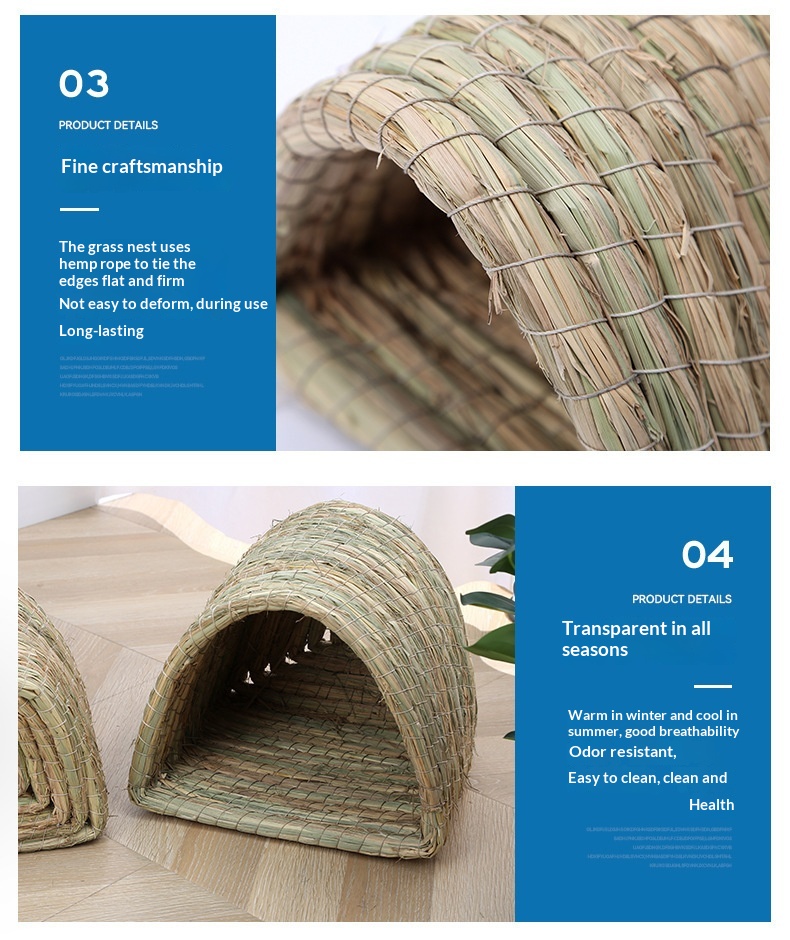Pet Channel Warm Straw Hamster Nest detail photo 8