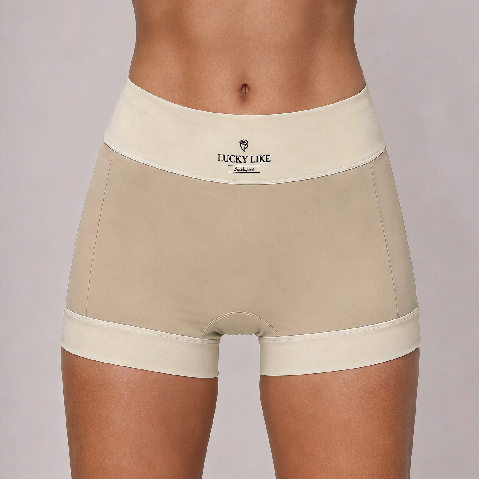 Shorty gainant femme taille haute sans coutures