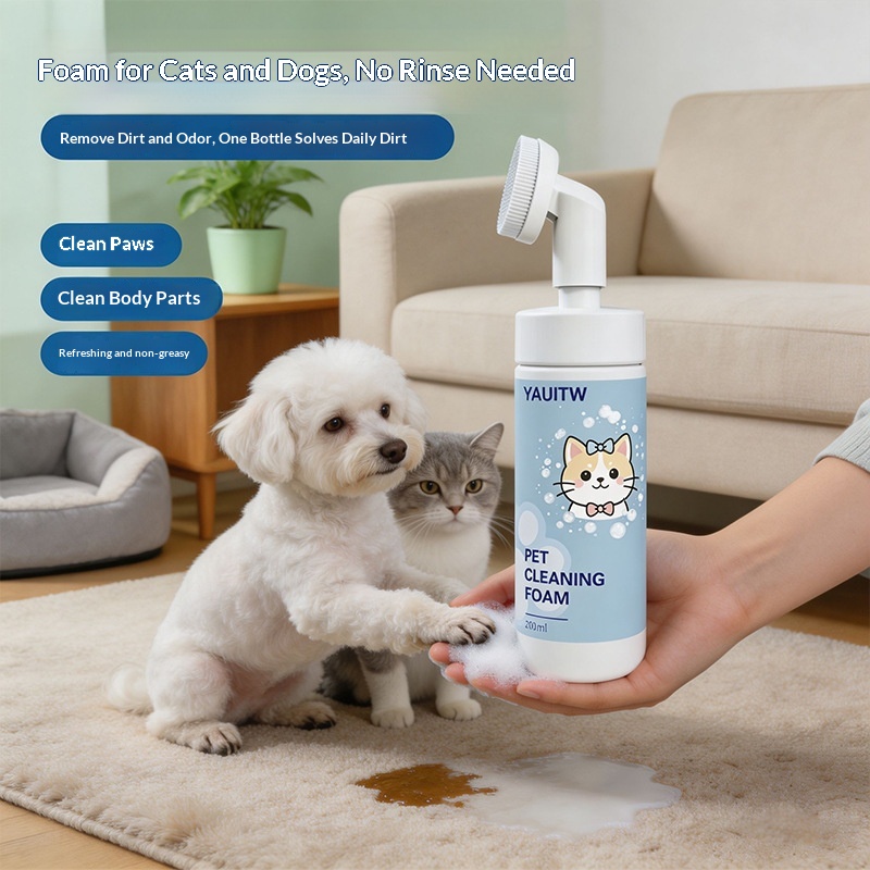 Foot-cleaning Foam Brush For Dogs Pawscleans Cares For And Removes Dirt No Rinsing Required