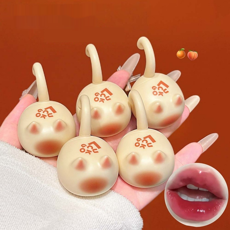 Orange Cat Lip Glaze Sheer And Youthful With A Mirror-like Dewy Finish