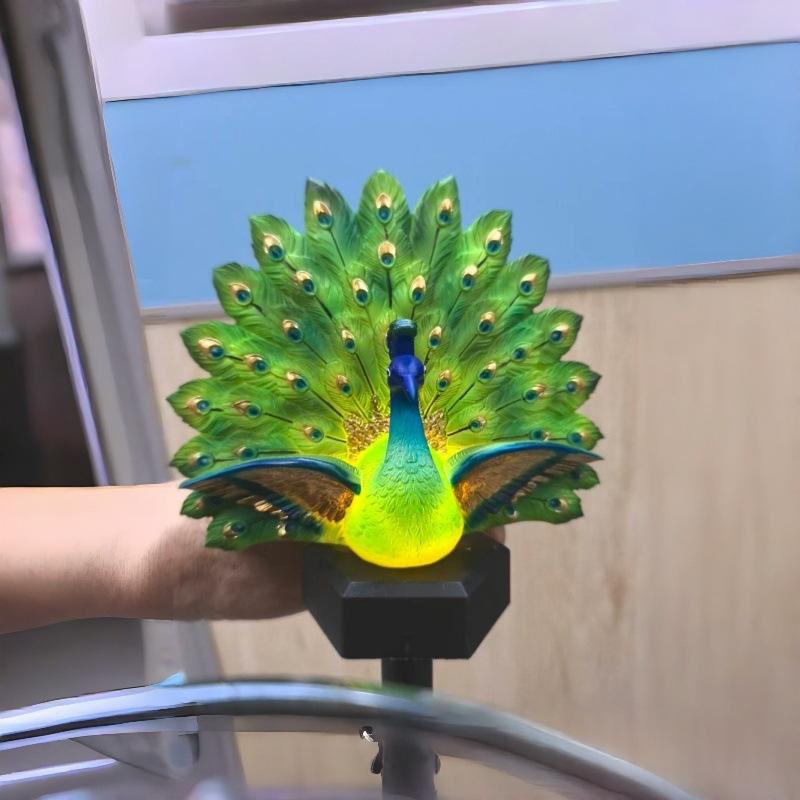 Product Solar Peacock Garden Sculpture