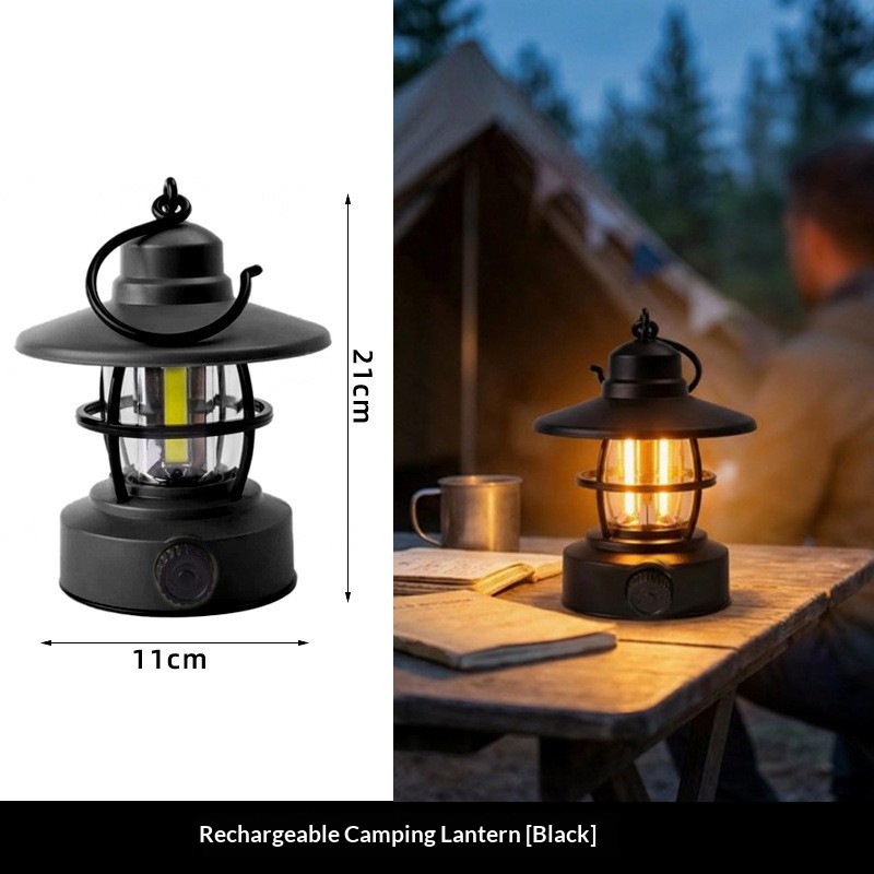 Solar-powered Retro Outdoor Lighting Fixture