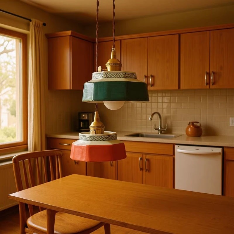 New Chinese-style Vintage Ceramic Japanese-style Pendant Lamp