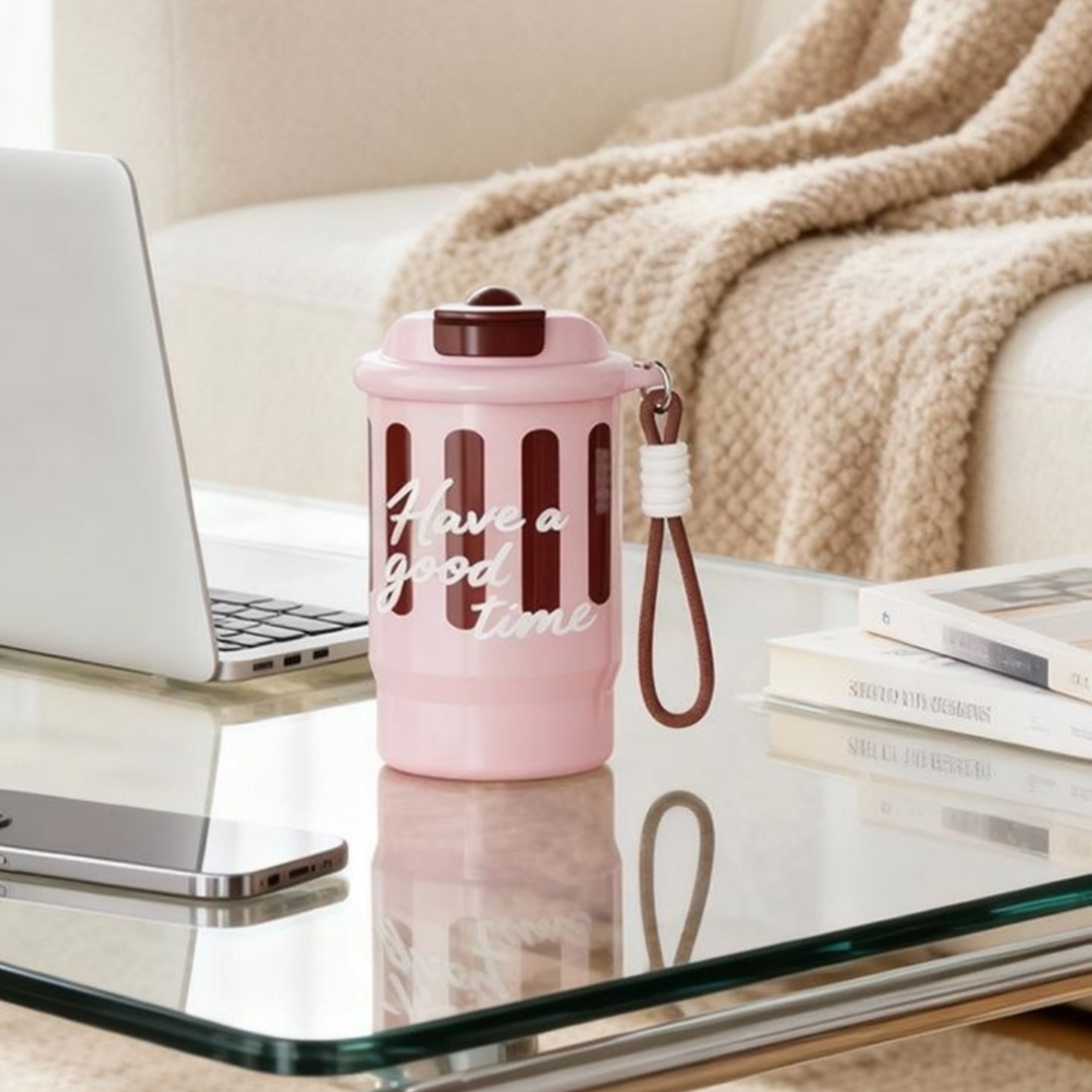 Cute Dopamine Themed Petite Double Wall Coffee Cup