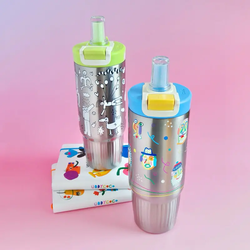 316 Stainless Steel Graffiti-Style Insulated Water Bottle