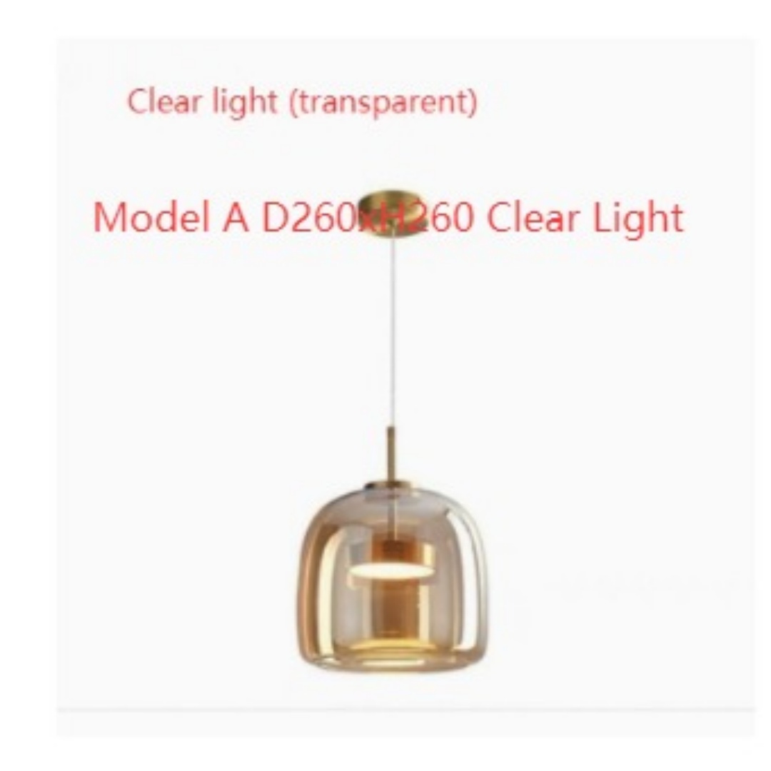 Glass Chandelier Jellyfish Restaurant Coffee Shop Bedside Decorations Lamps