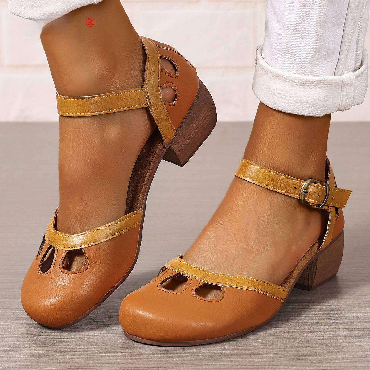 High-Heeled Buckle Sandals, picture 5 of 5