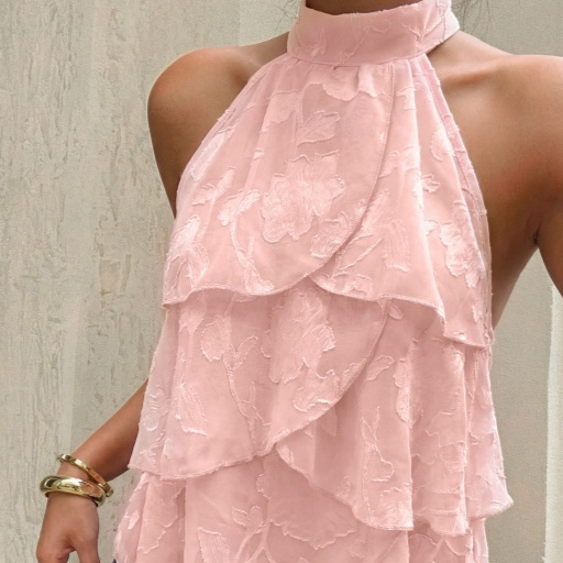 Elegant Halter Top With