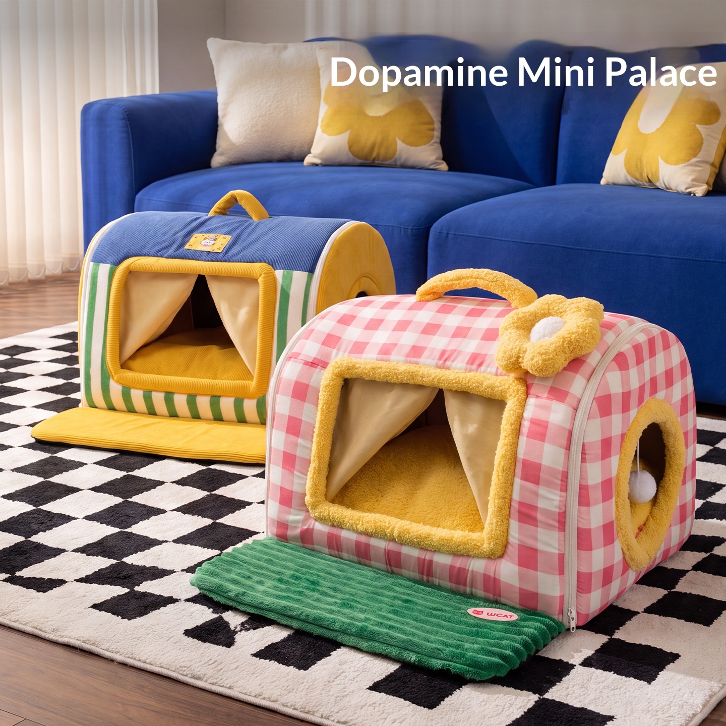 Pet Portable Curved House Nest Small To Medium-Sized Dog Bed & Cat Bed